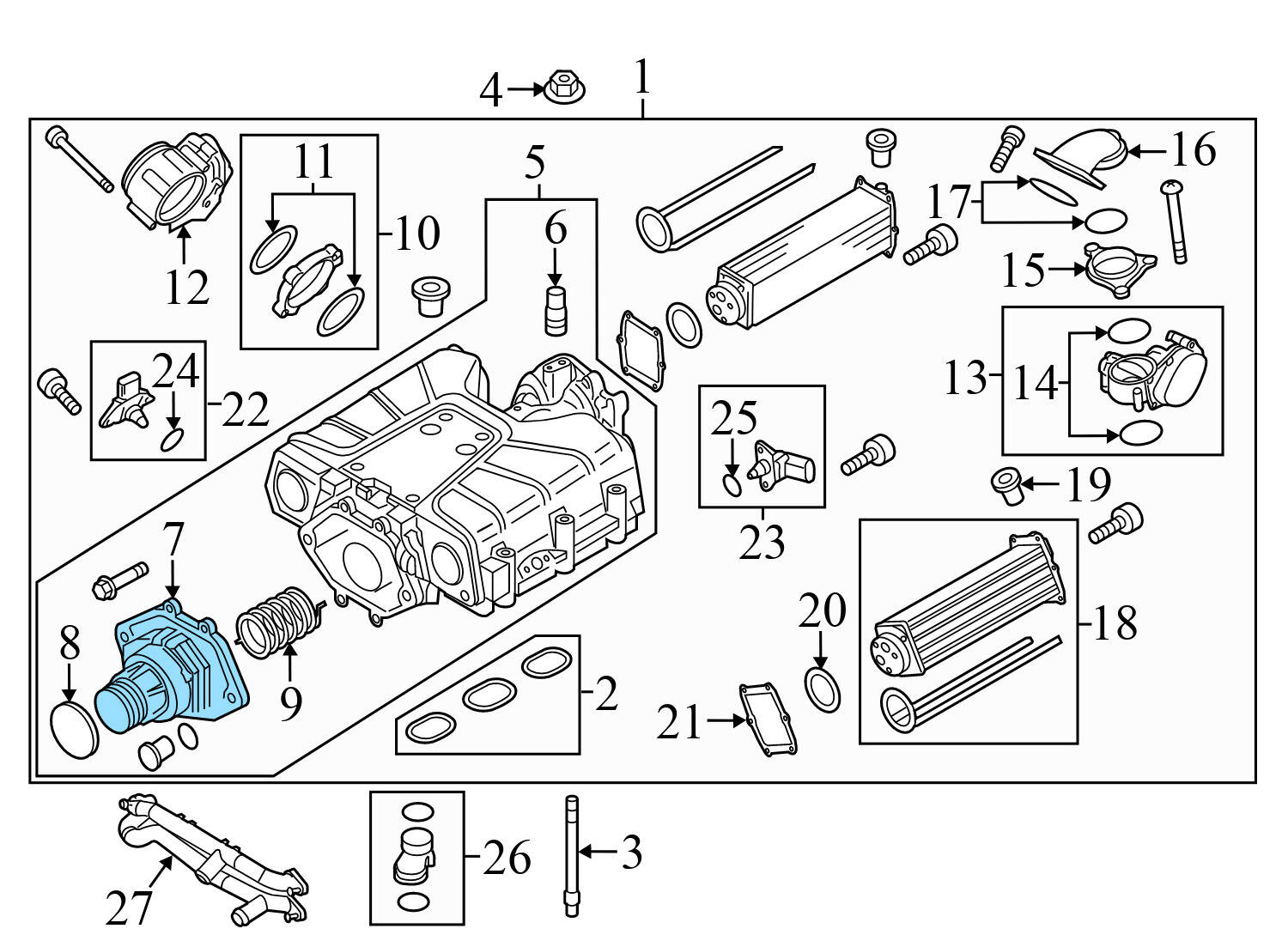 SUPERCHARGER DRIVE ASSEMBLY UNIT / PULLEY