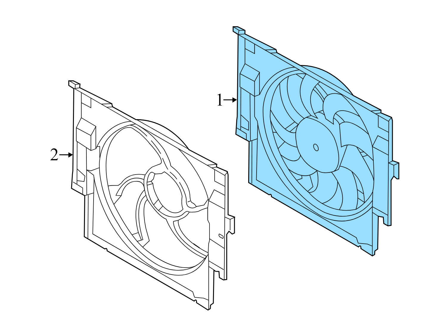 ELECTRIC COOLING FAN BLADE