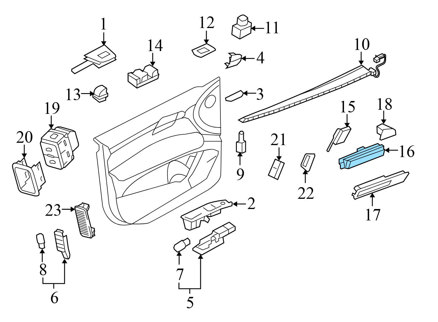 POWER SEAT MEMORY SWITCH
