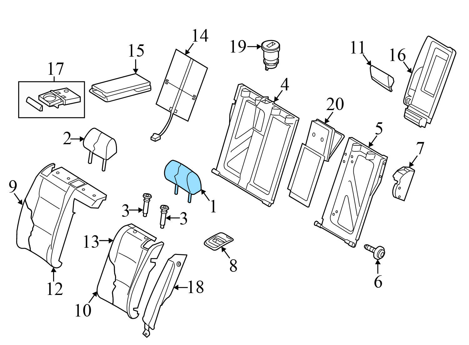 HEADREST / HEAD REST