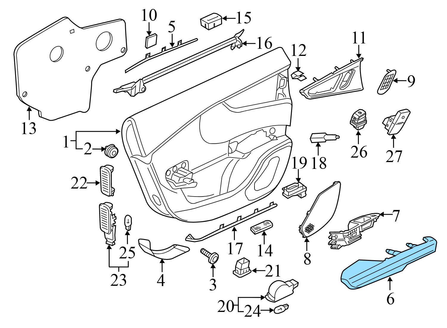 DOOR PANEL PULL / ARMREST