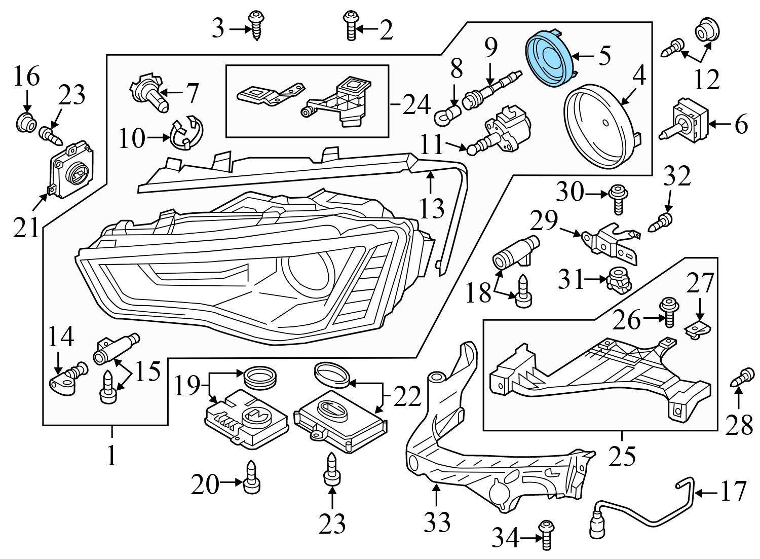 HEADLIGHT COVER / CAP