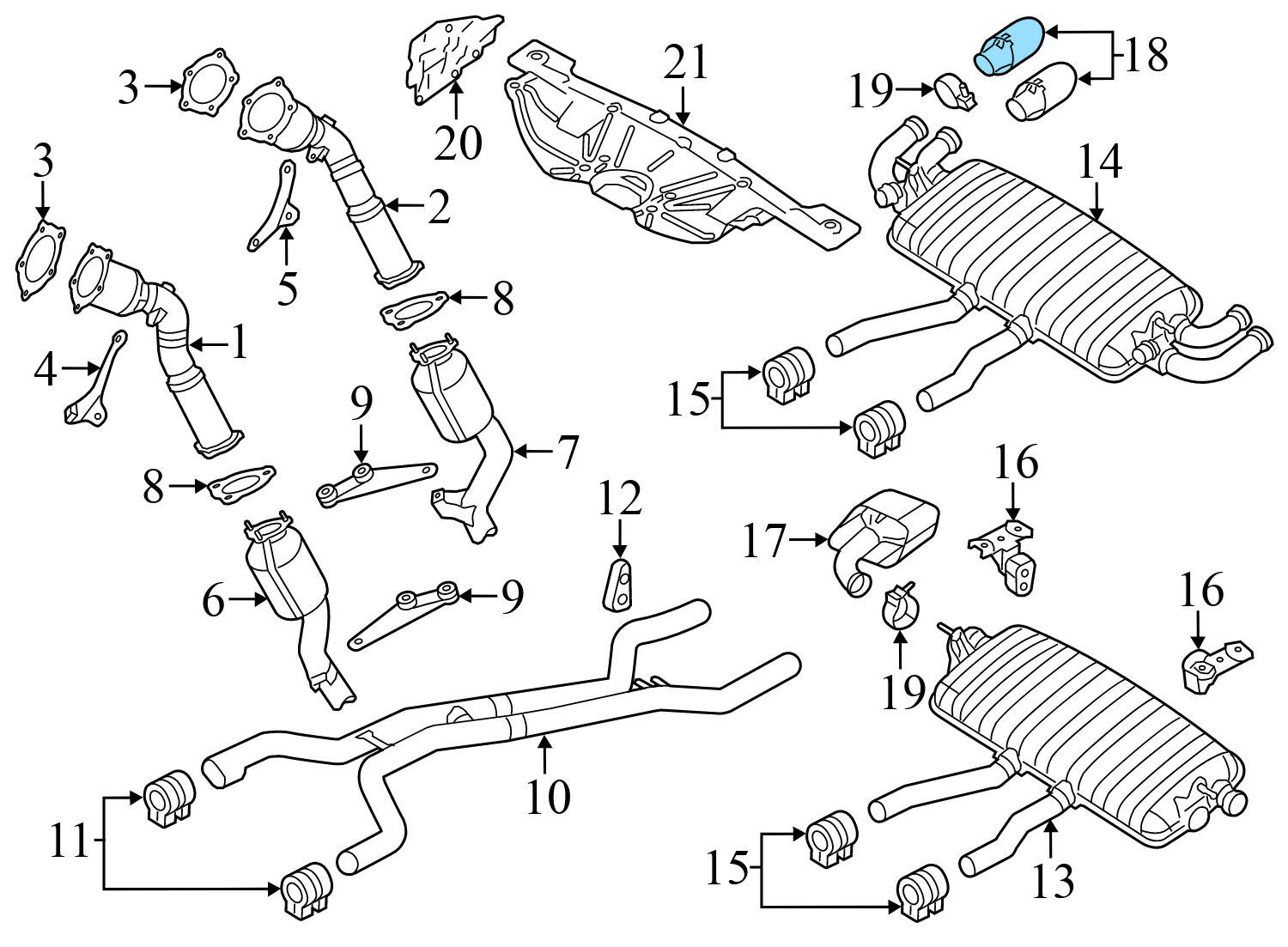 EXHAUST TAIL PIPE TIP