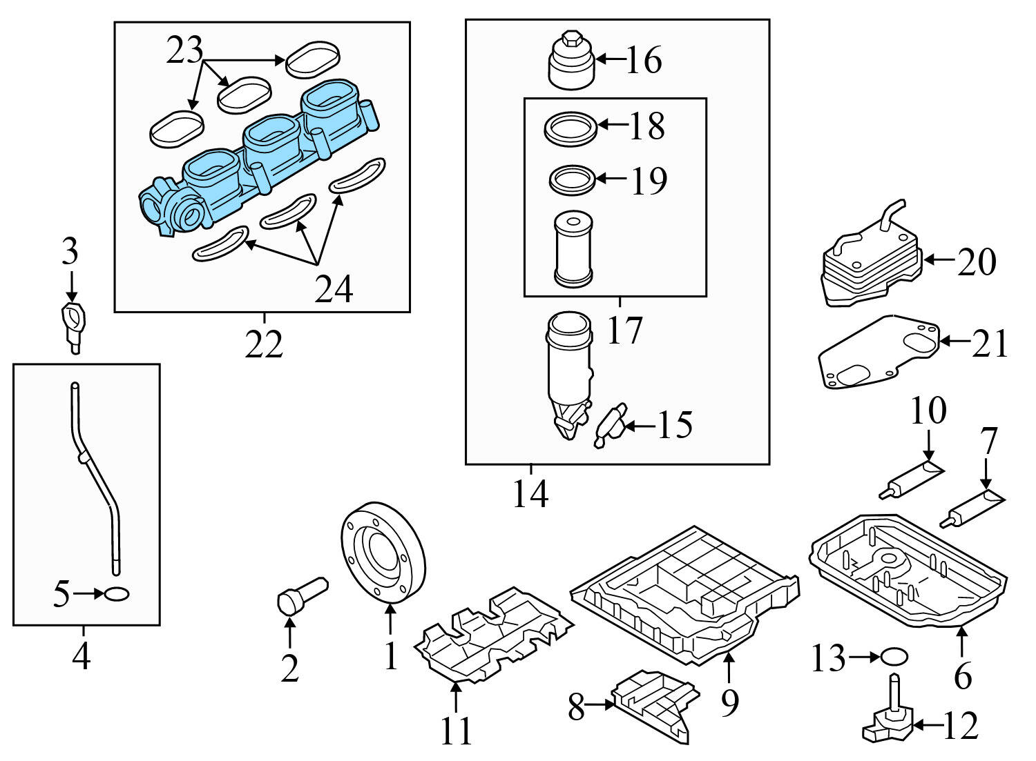 LOWER INTAKE MANIFOLD AIR DISTRIBUTION HOUSING