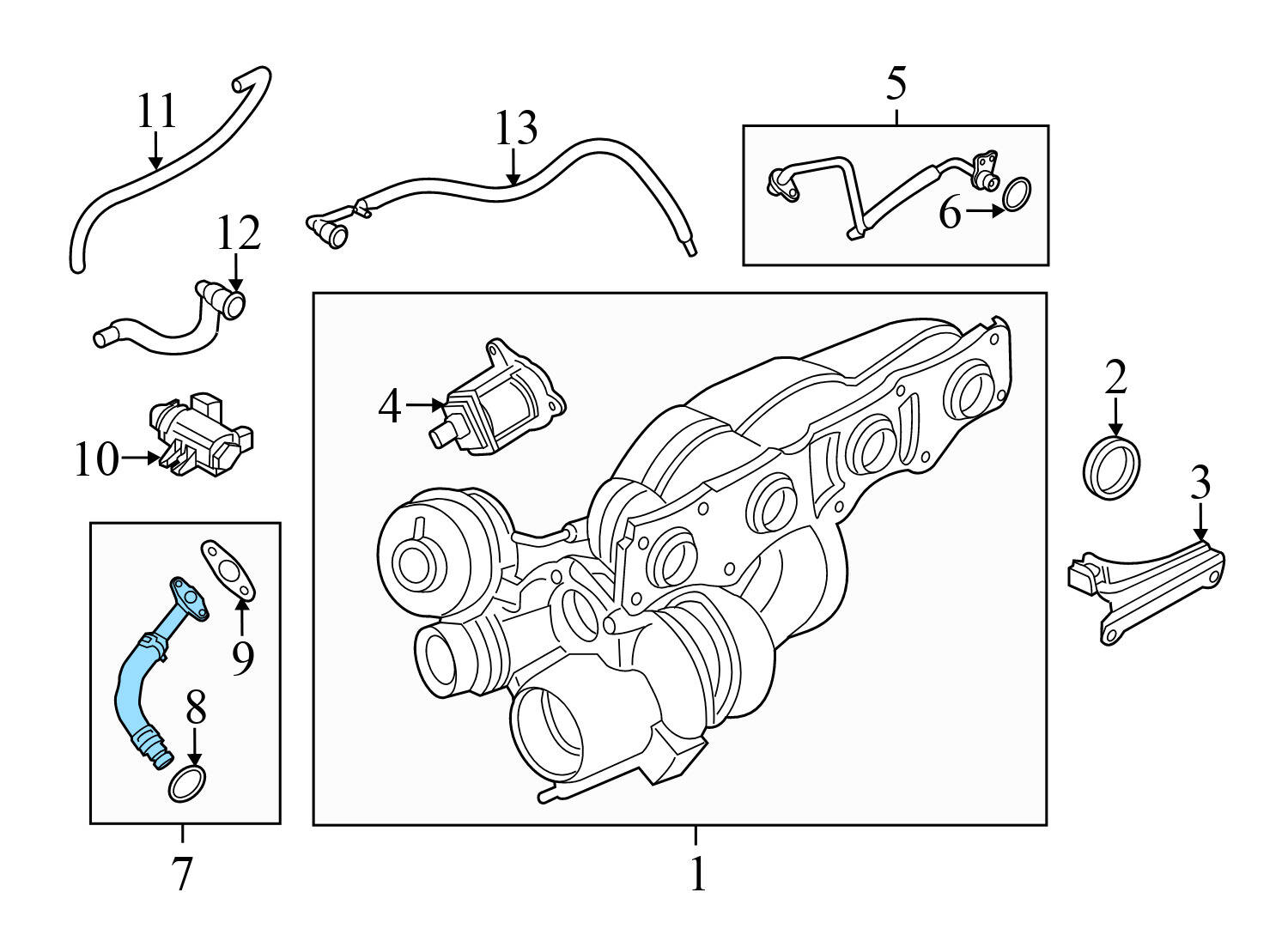 TURBO OIL PIPE / LINE (OUTLET)