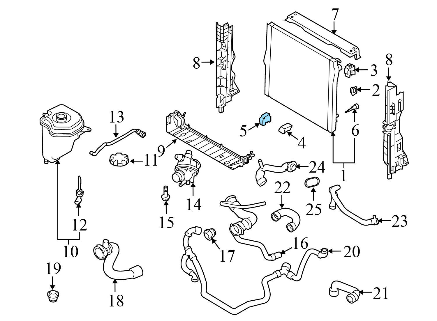 RADIATOR RUBBER MOUNT / ISOLATOR