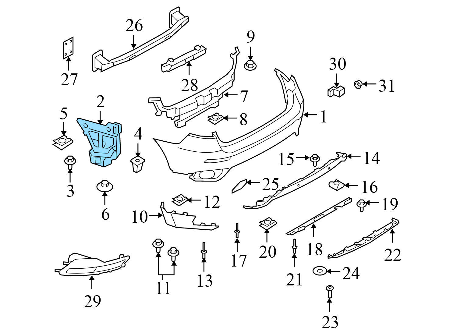 BUMPER MOUNT / BRACKET