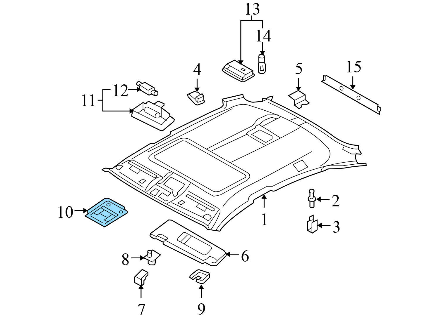 DOME LIGHT / SUN ROOF SWITCH