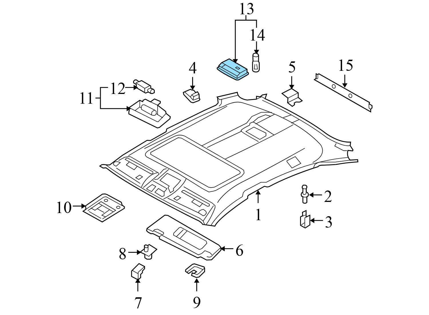 INTERIOR DOME READING LIGHT