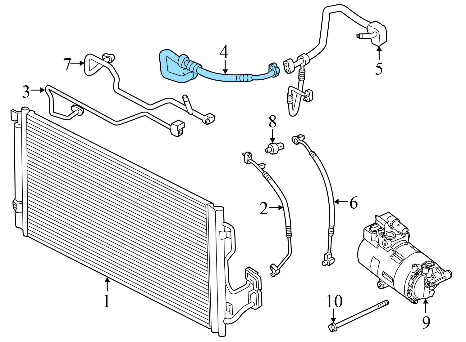 AC SUCTION PIPE / LINE / HOSE