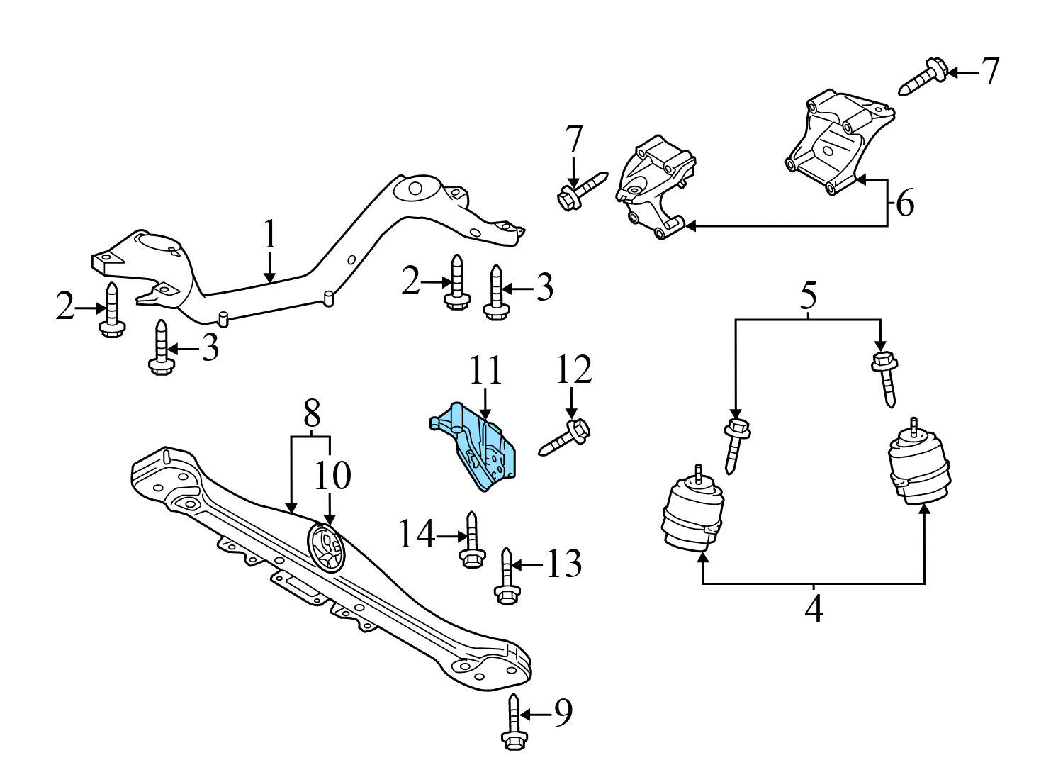 TRANSMISSION TRANSFER CASE / GEARBOX MOUNT BRACKET