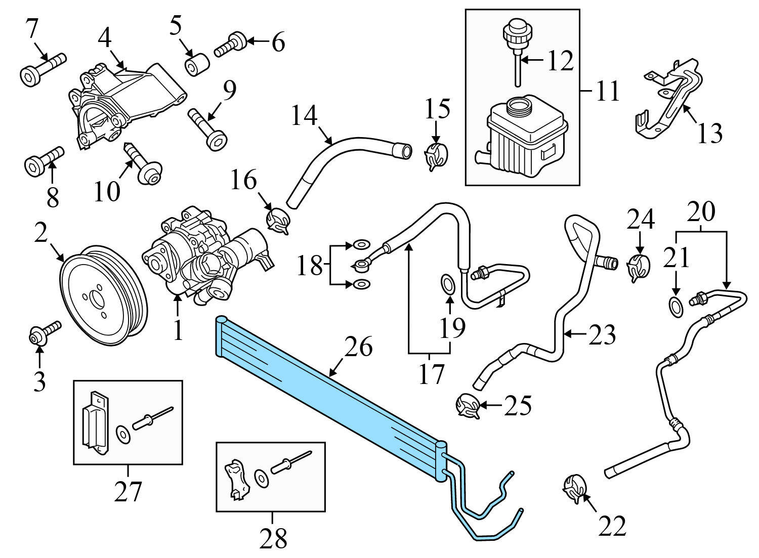 POWER STEERING OIL COOLER