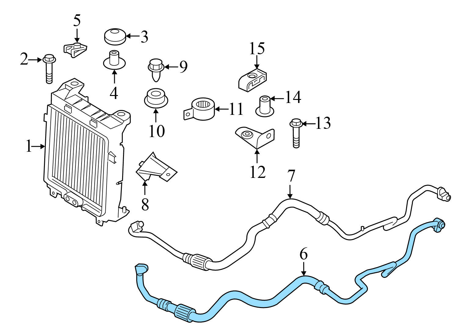 ENGINE OIL COOLER LINE / PIPE