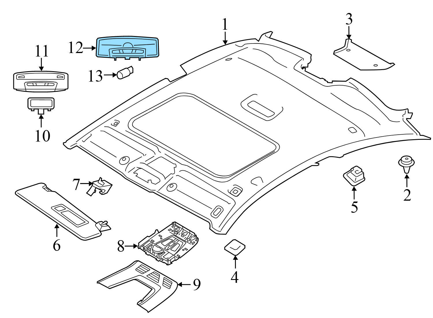 DOME / ROOF READING LIGHT