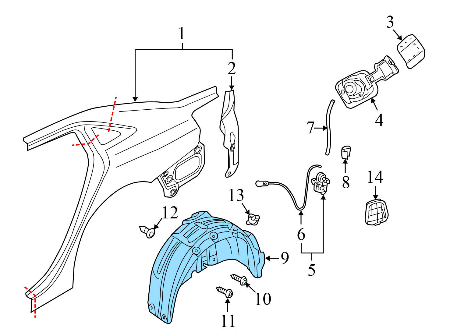 FENDER LINER / WHEEL HOUSING COVER