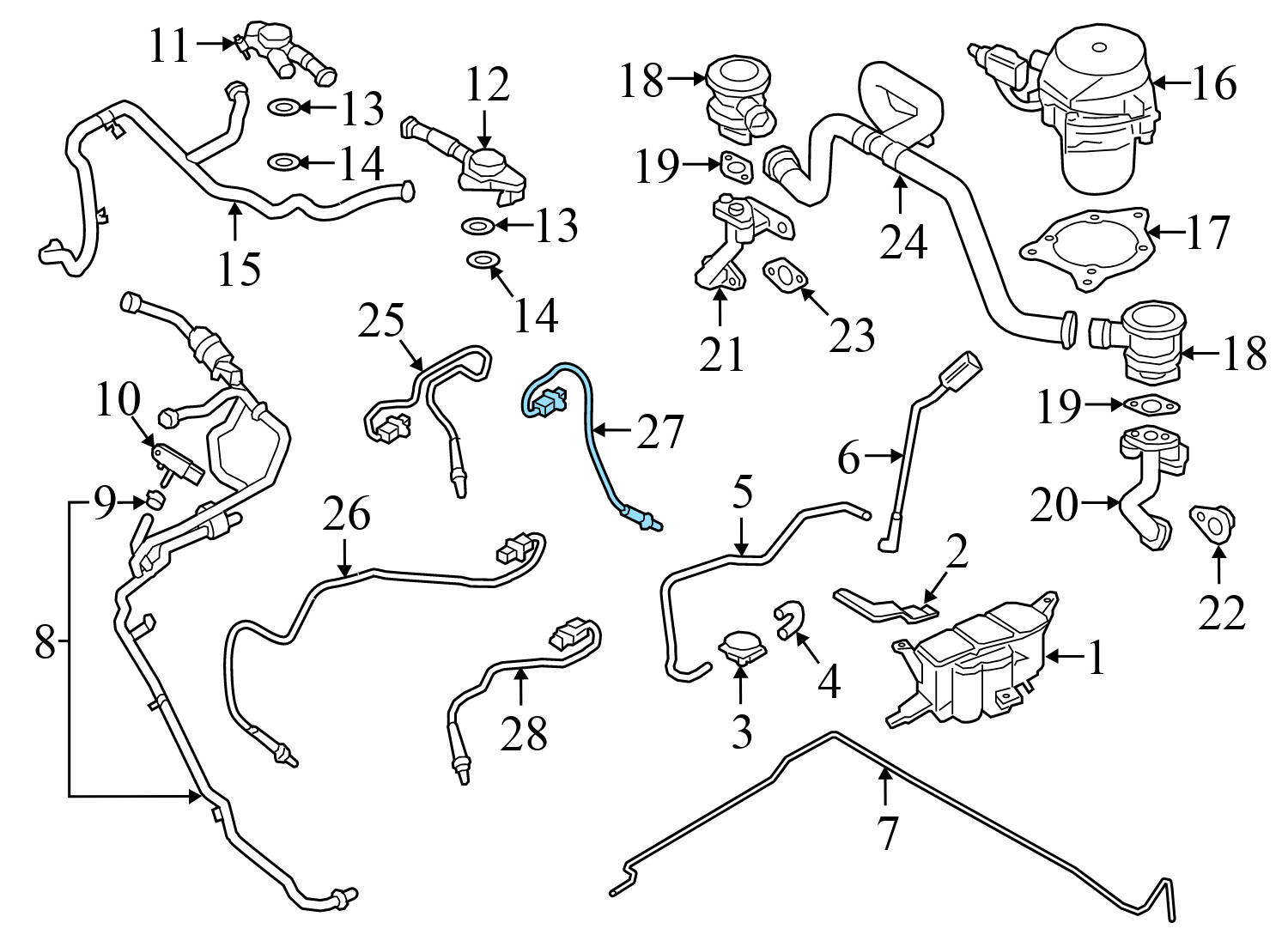O2 / OXYGEN SENSOR (POST CAT / DOWNSTREAM)
