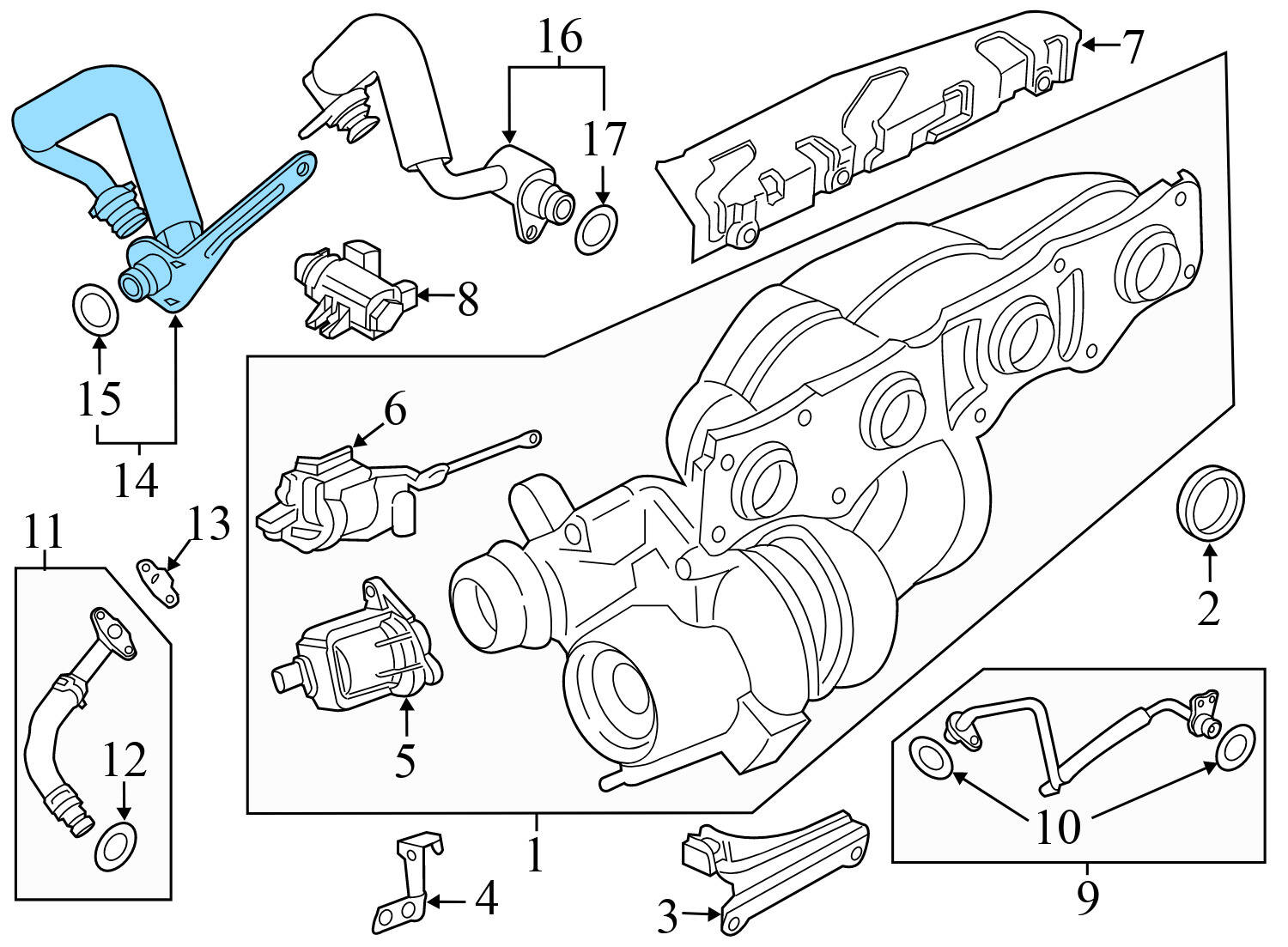 TURBO COOLANT PIPE / LINE (SUPPLY)