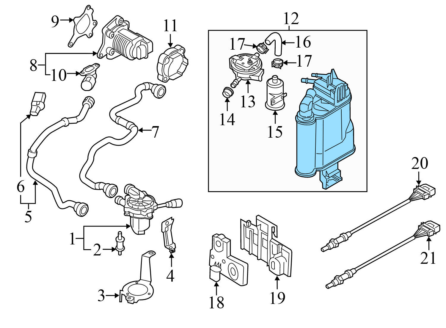 FUEL EVAP CHARCOAL CANISTER