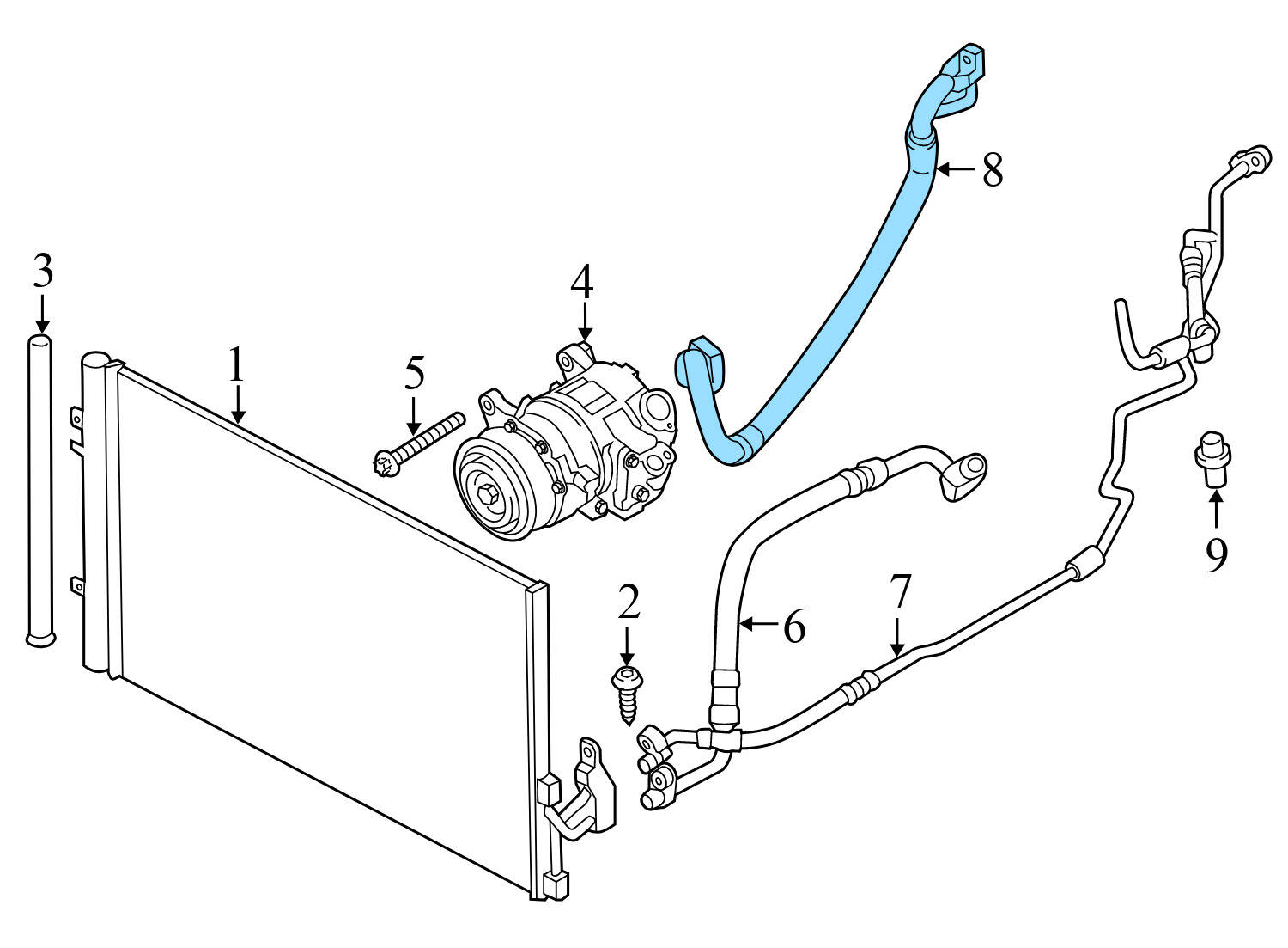 AC HOSE / LINE / PIPE