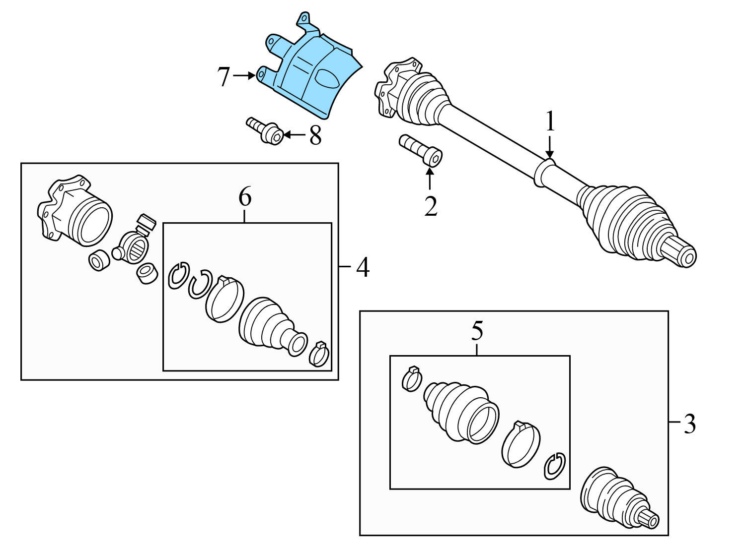 CV AXLE SHAFT SHIELD