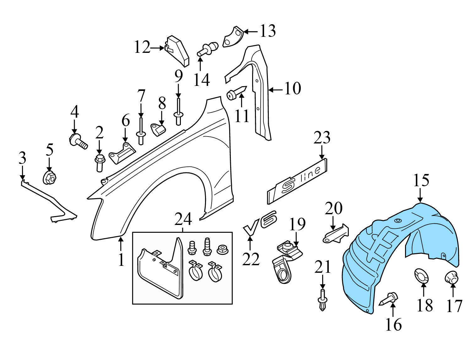 FENDER LINER / WHEEL HOUSING COVER