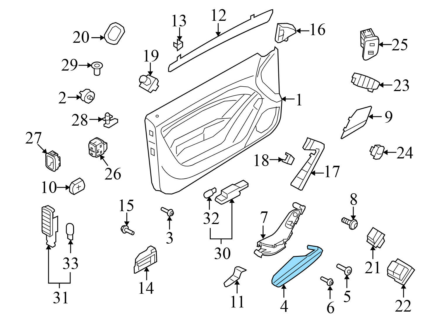 DOOR PANEL ARMREST