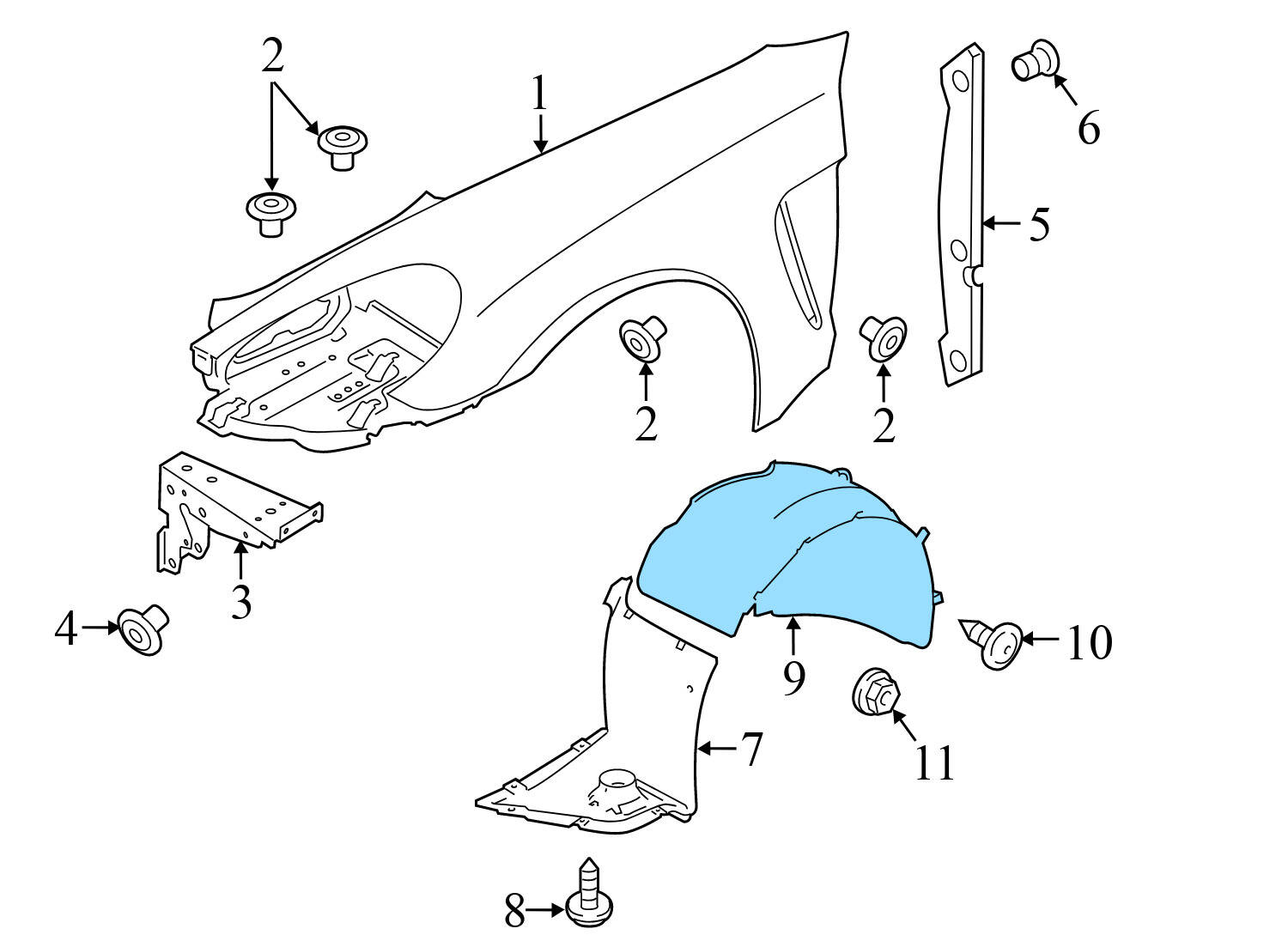 FENDER LINER / WHEEL HOUSING COVER
