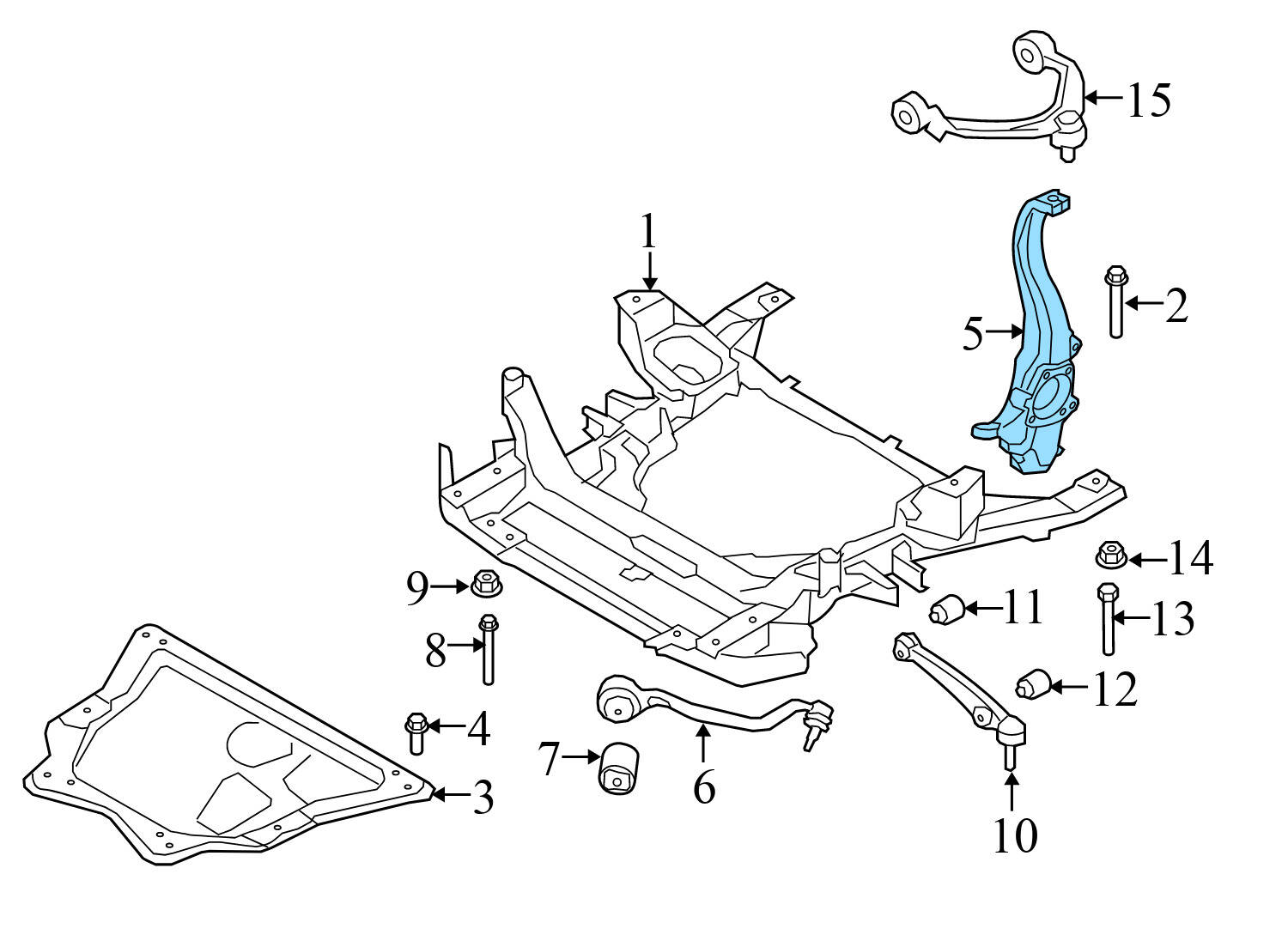 SPINDLE KNUCKLE w/ WHEEL BEARING