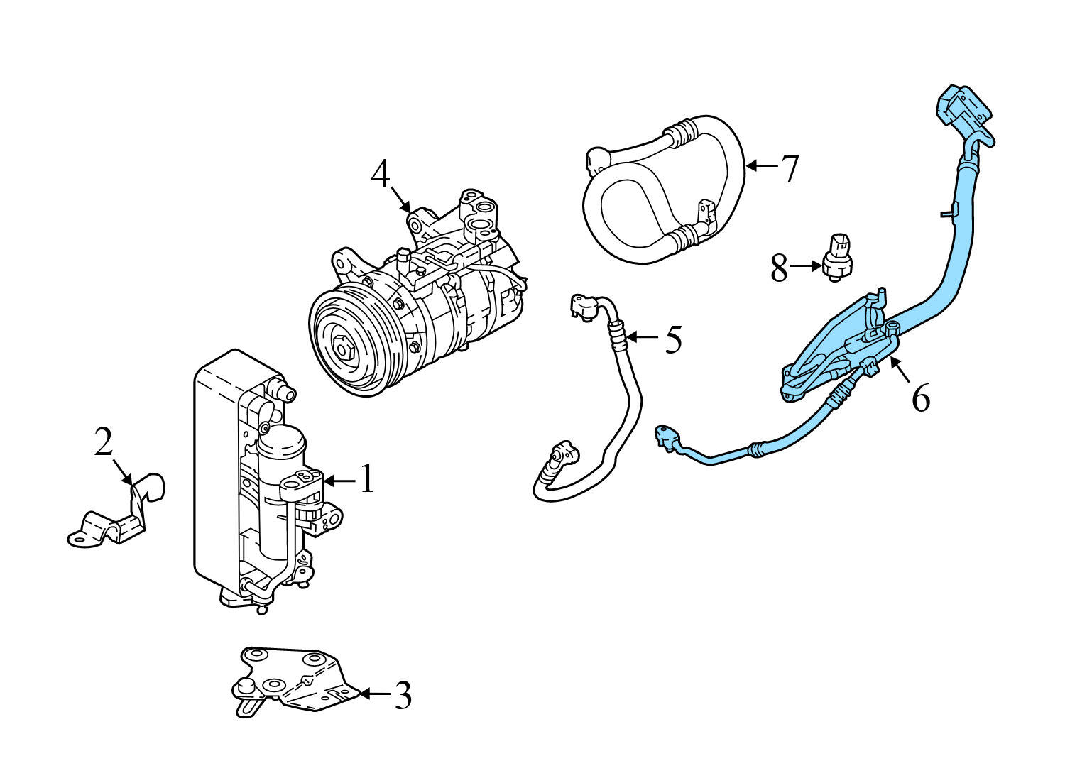 AC HOSE / LINE / PIPE