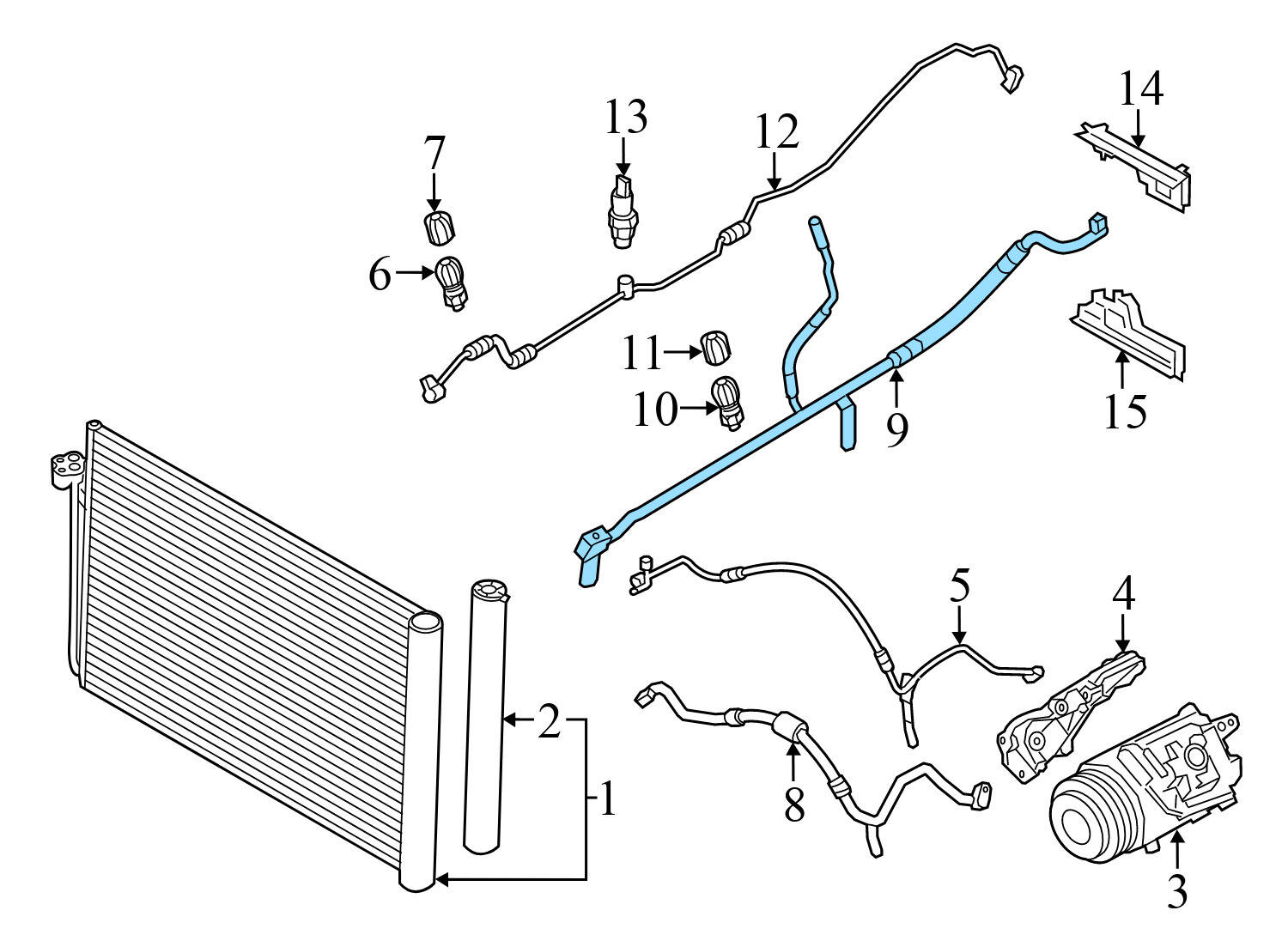 AC HOSE / LINE / PIPE