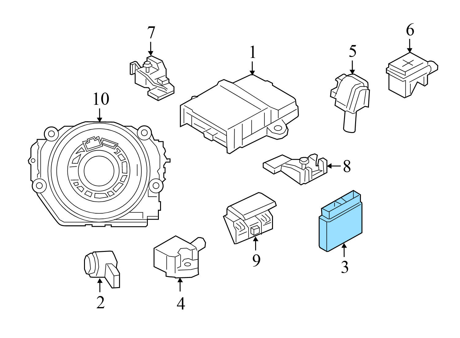 PDC / PARK DISTANCE CONTROL MODULE