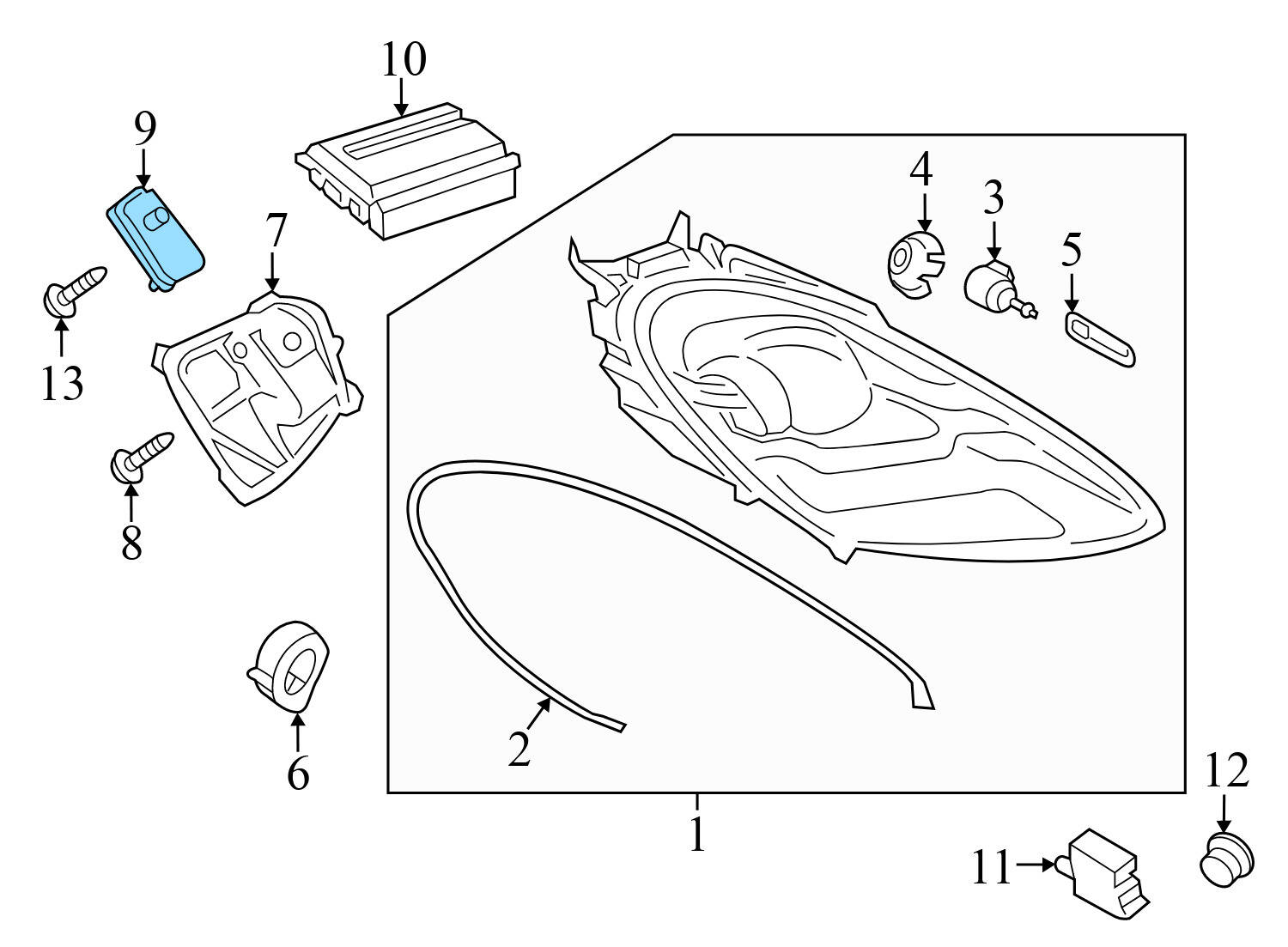 HEADLIGHT CORNERING LIGHT CONTROL MODULE