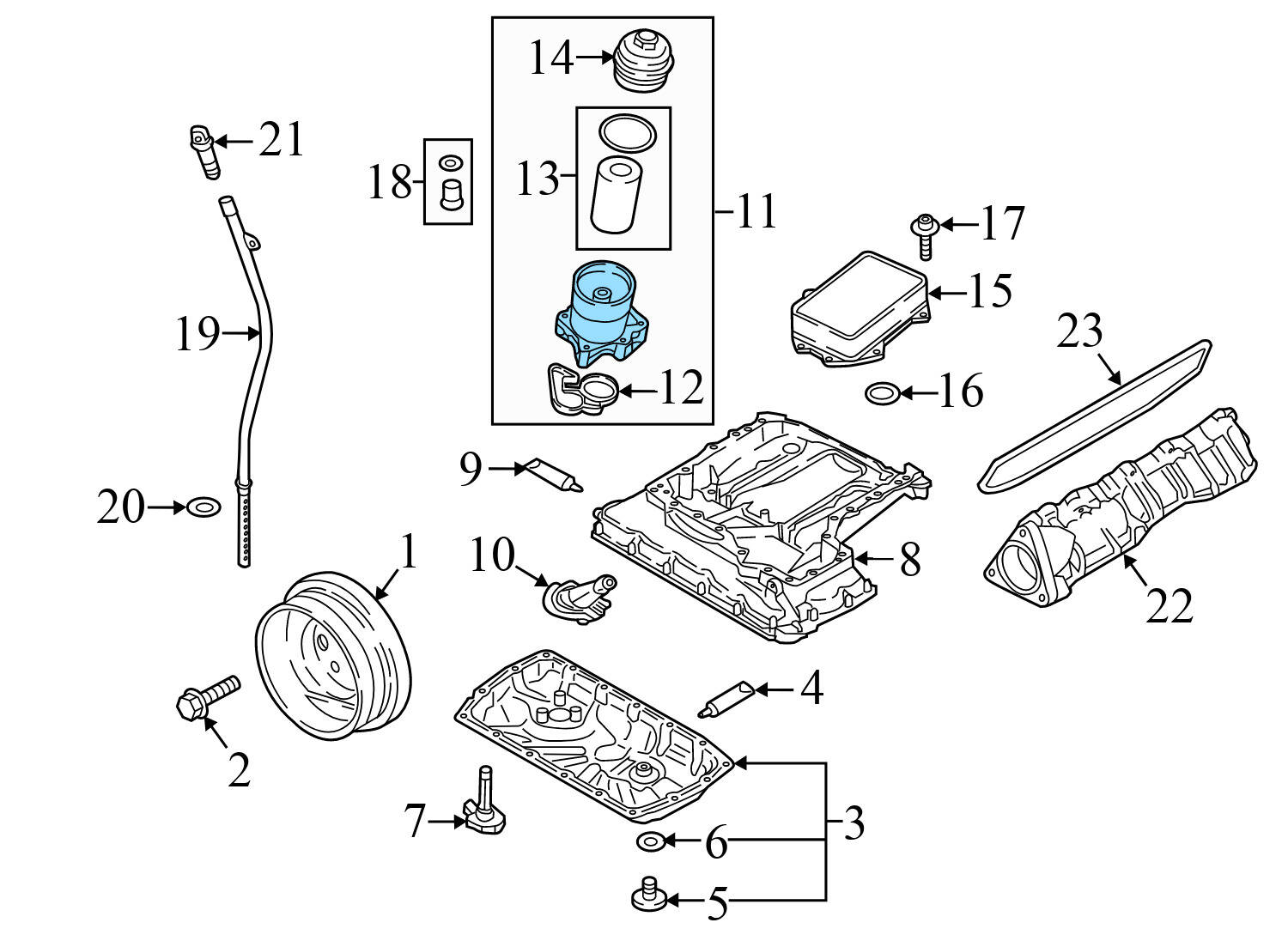 ENGINE OIL FILTER HOUSING