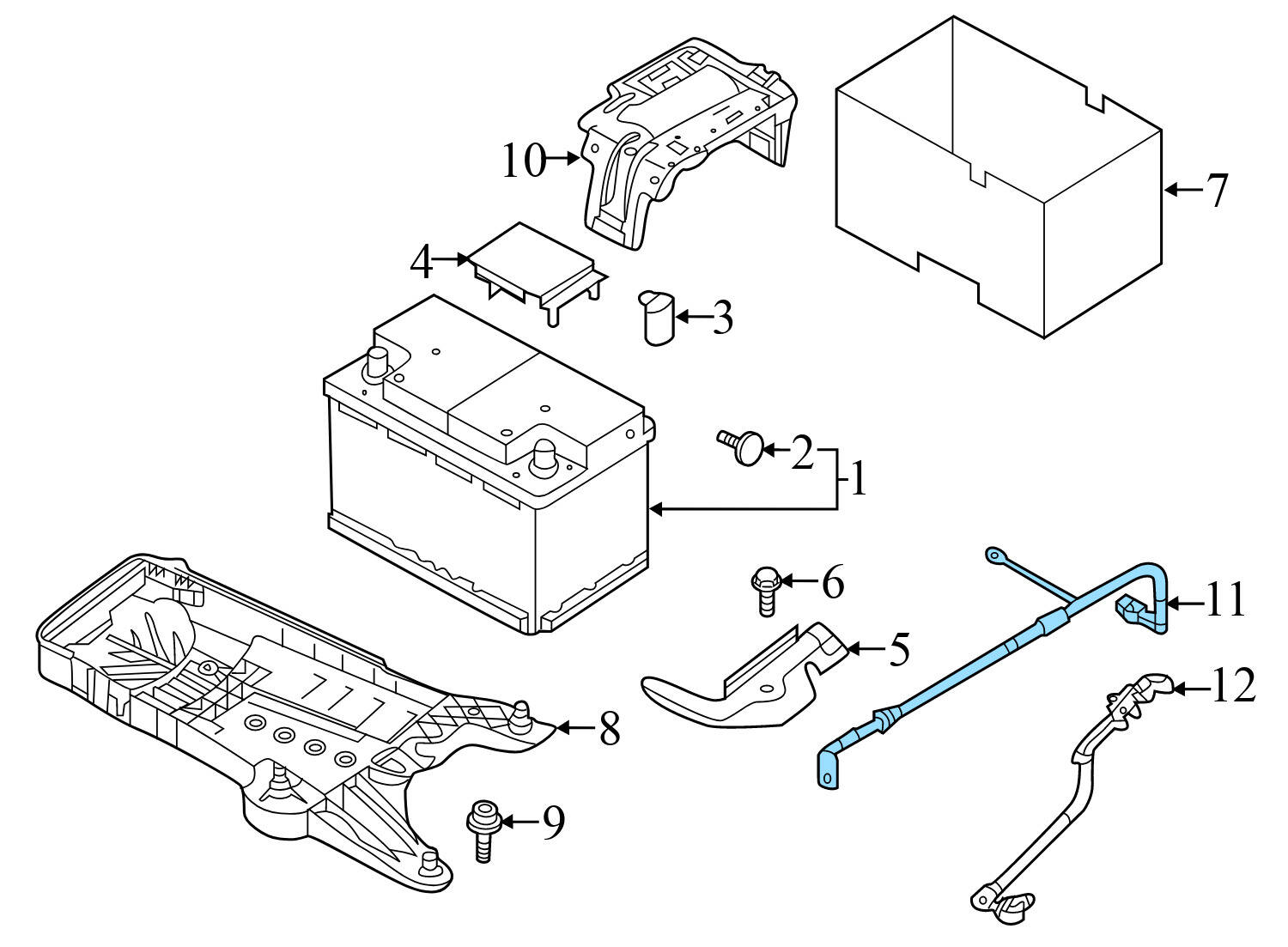 POSITIVE (+) BATTERY CABLE / HARNESS