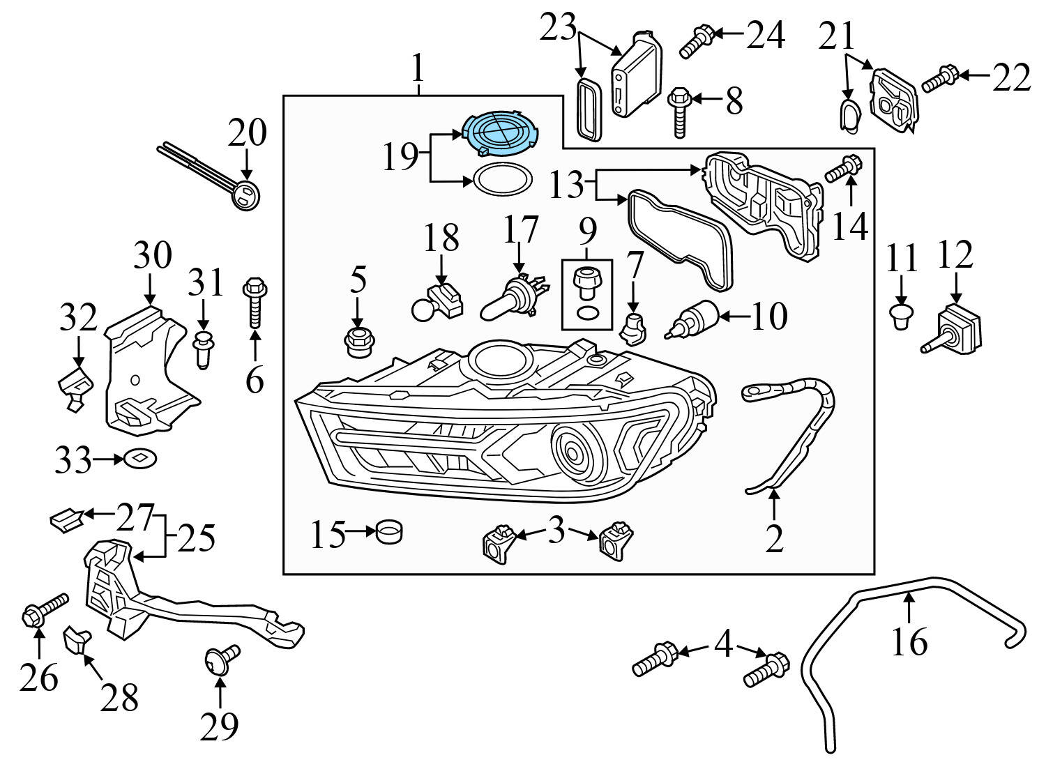 HEADLIGHT BULB CAP / COVER