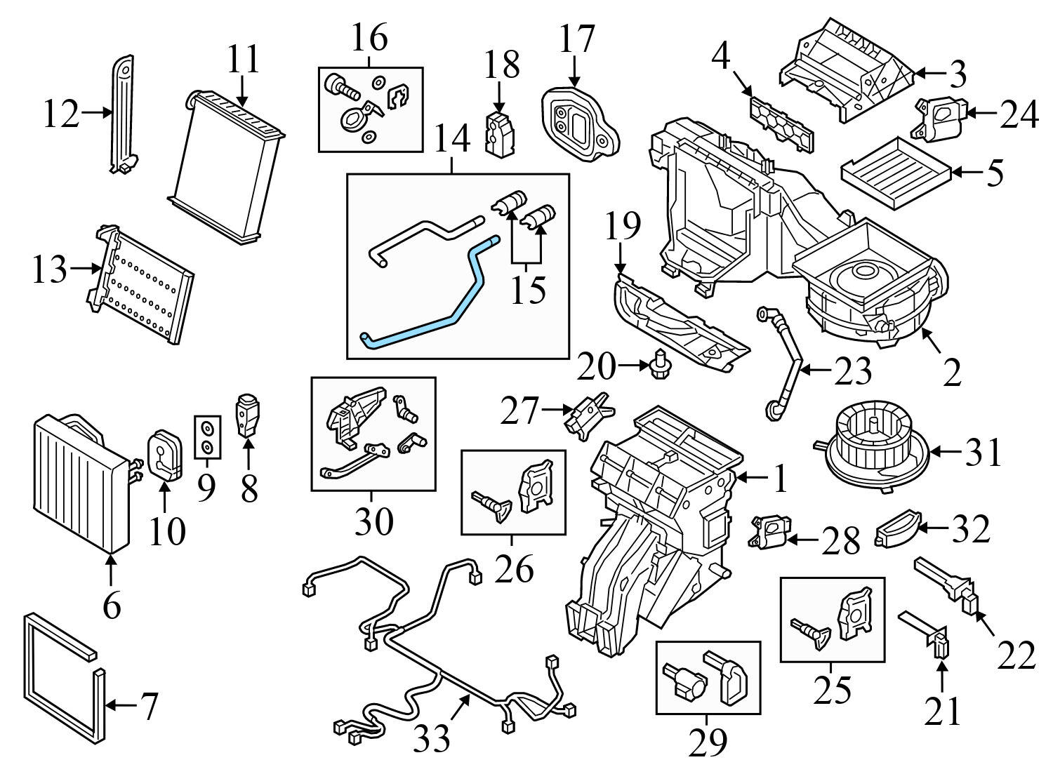HEATER CORE PIPE / TUBE SET