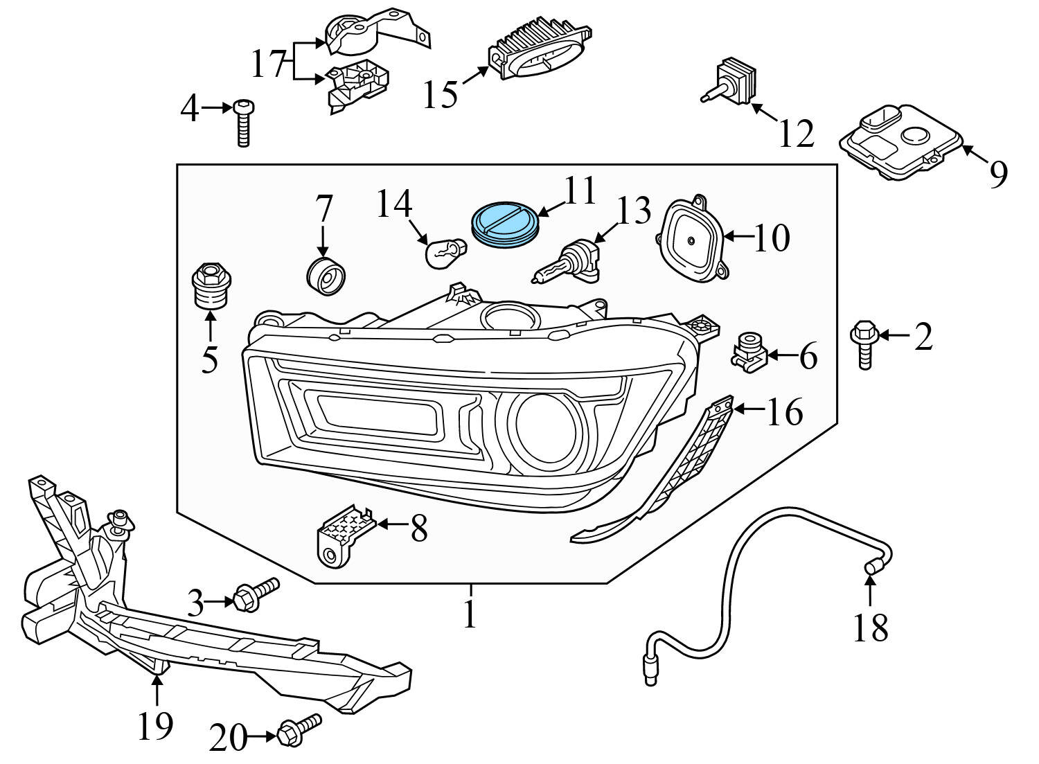 HEADLIGHT COVER / CAP