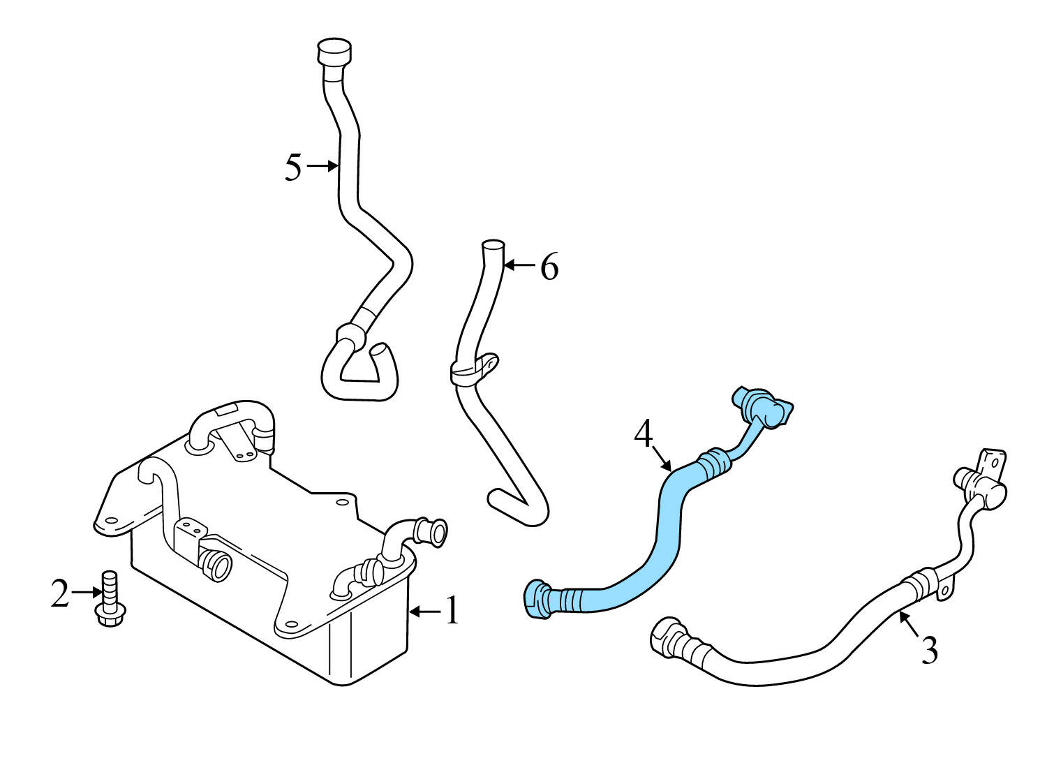 TRANSMISSION COOLER LINE / PIPE