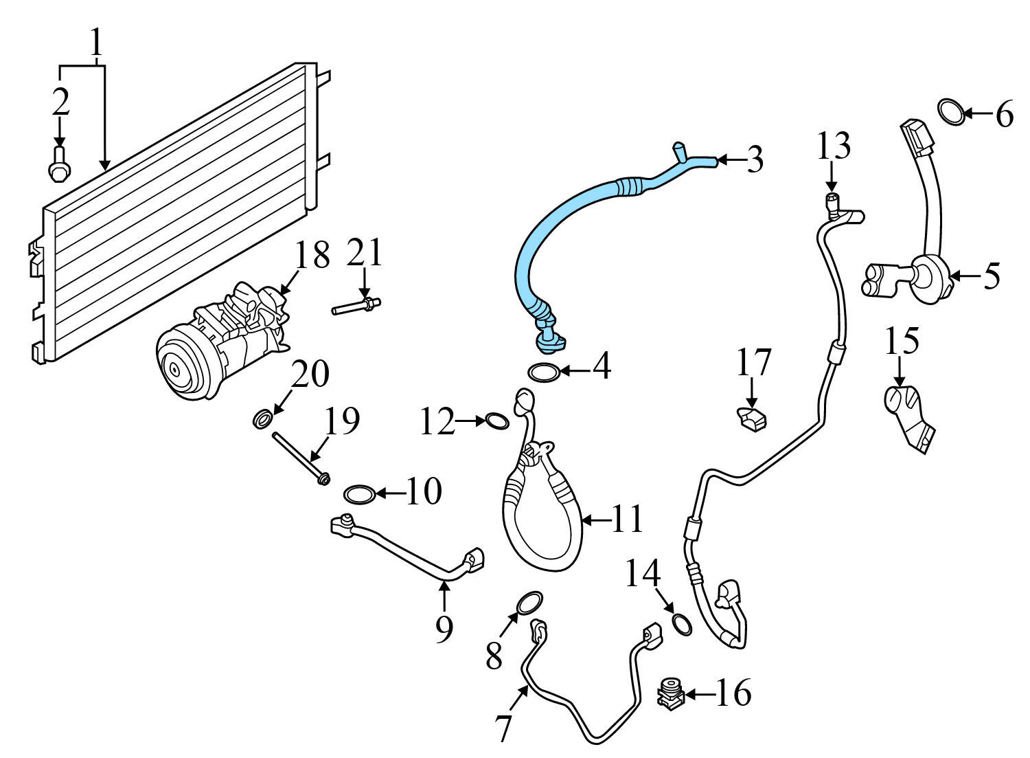 AC HOSE / LINE / PIPE