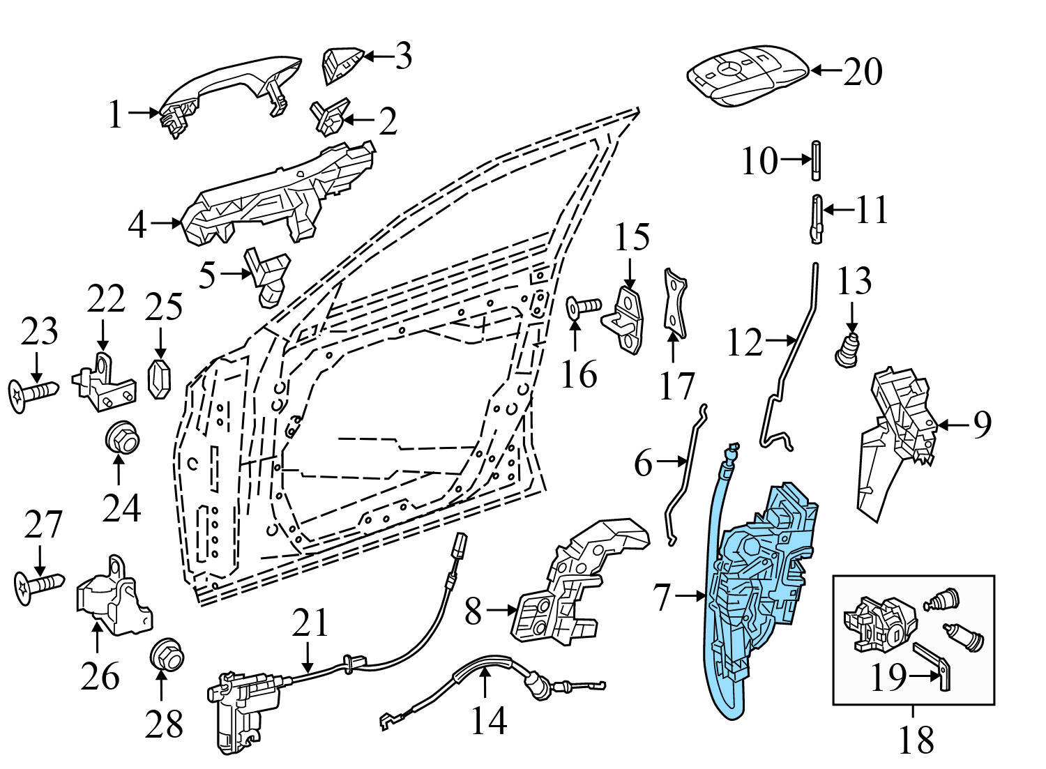 DOOR LATCH / LOCK ACTUATOR