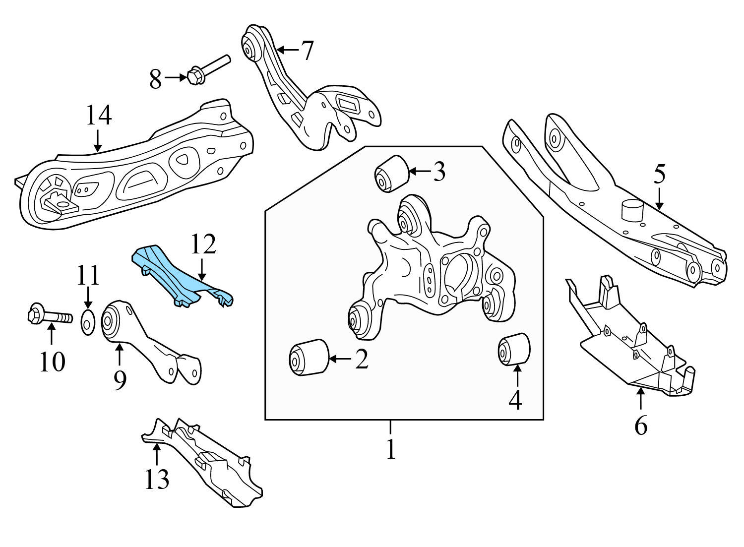 SUSPENSION CONTROL ARM COVER (UPPER)