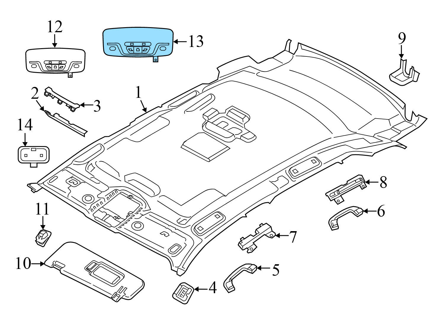 DOME / ROOF READING LIGHT
