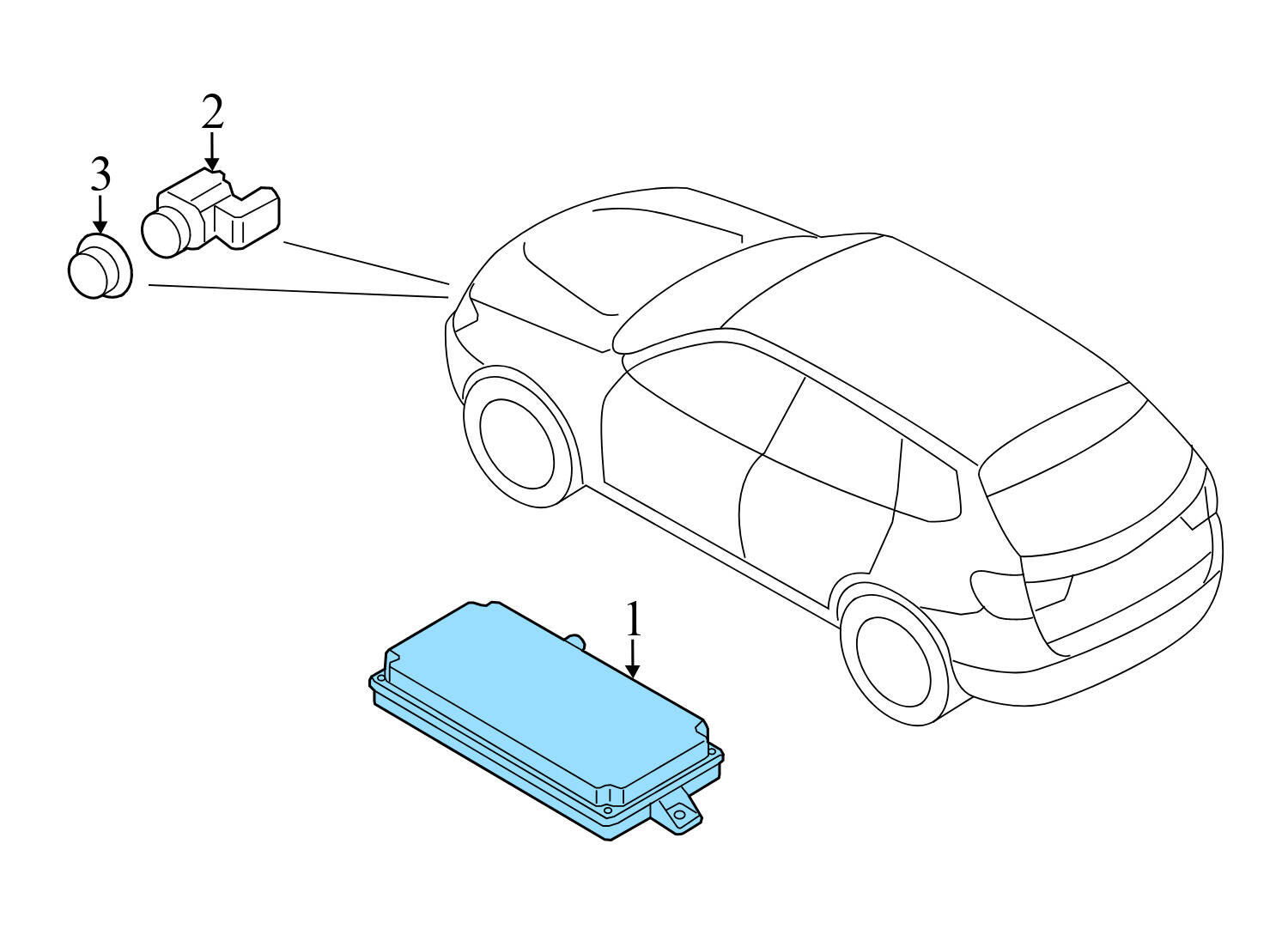 PARK ASSIST CONTROL MODULE