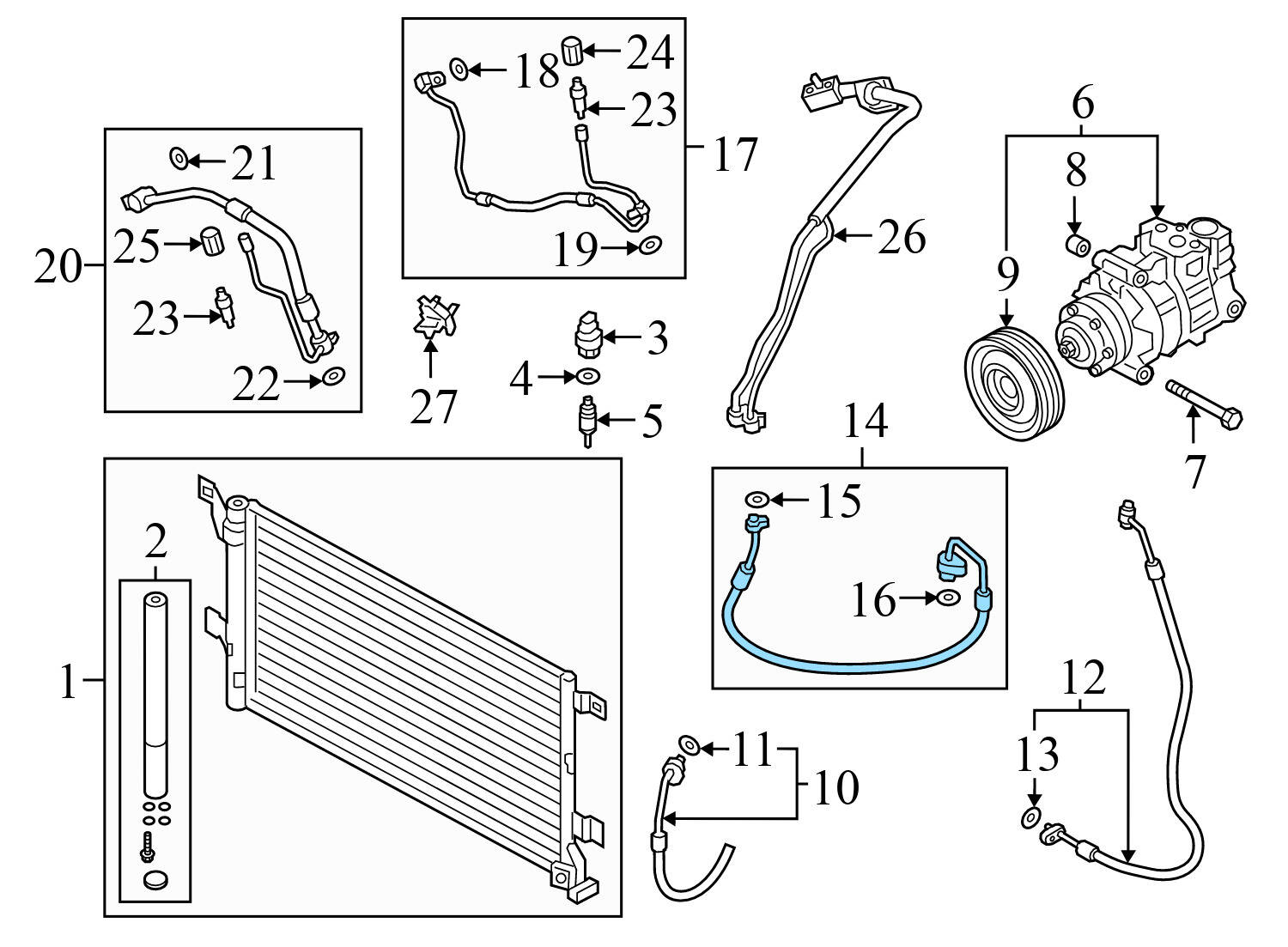 AC HOSE / LINE / PIPE