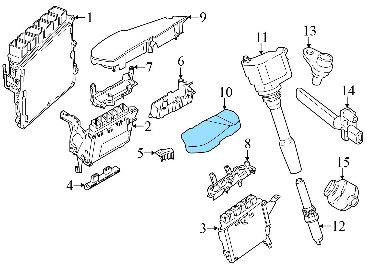 ECU / ENGINE CONTROL MODULE COVER