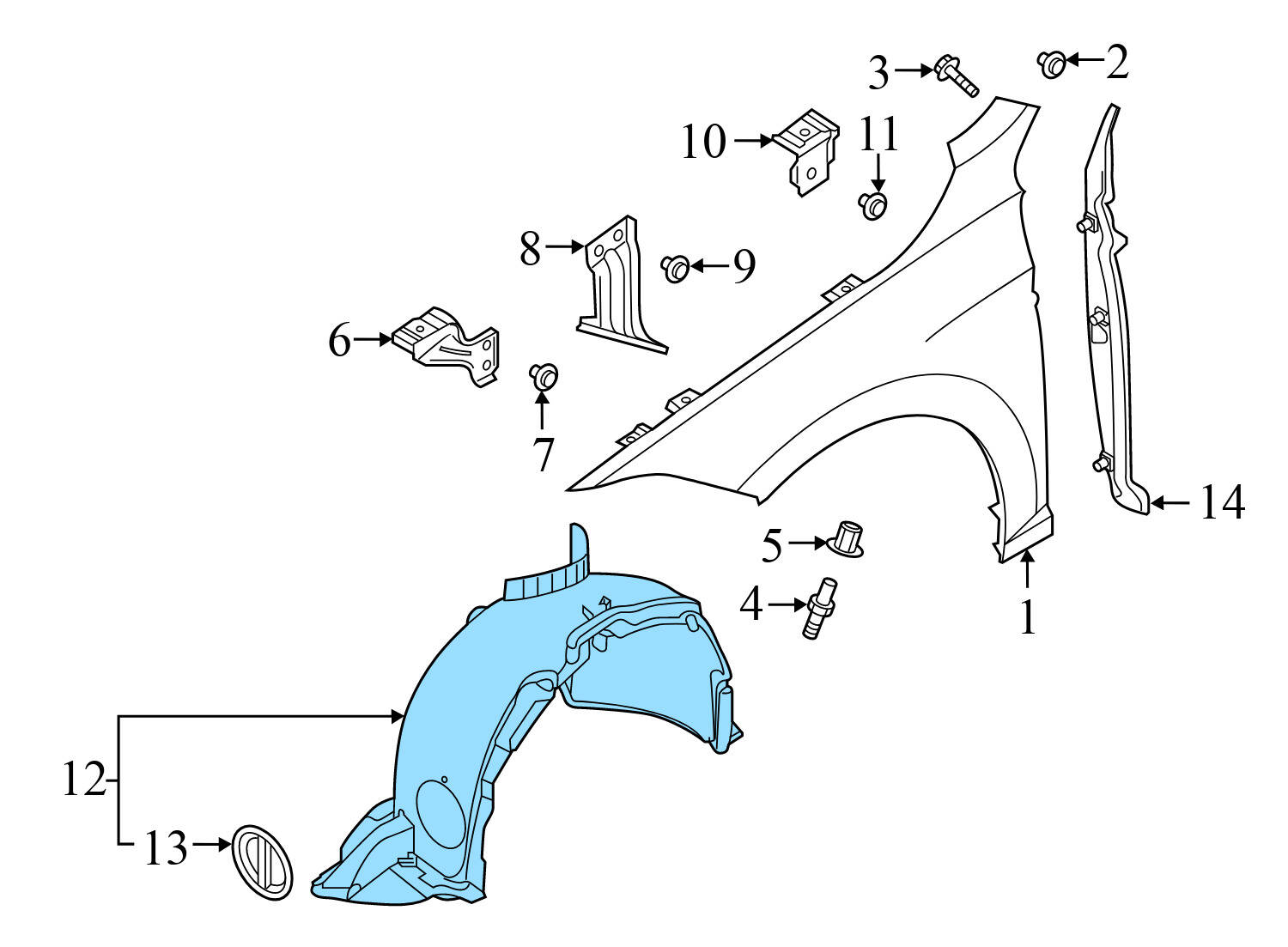 FENDER LINER / WHEEL HOUSING COVER