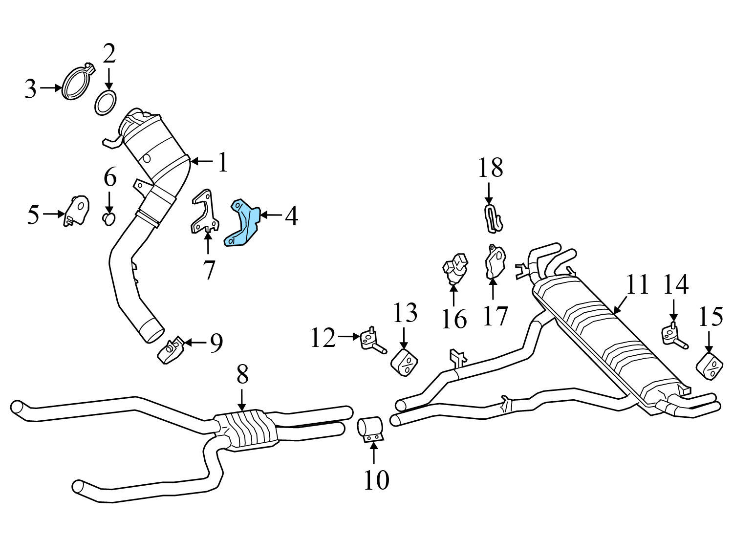 EXHAUST / CATALYTIC CONVERTER BRACKET