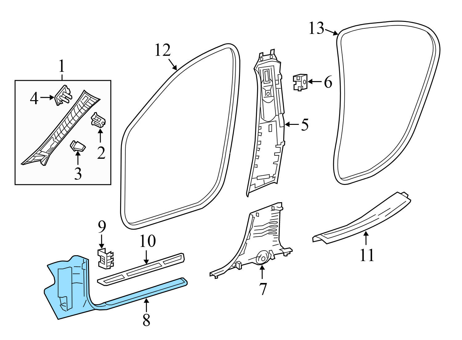 LOWER KICK PANEL COVER / TRIM