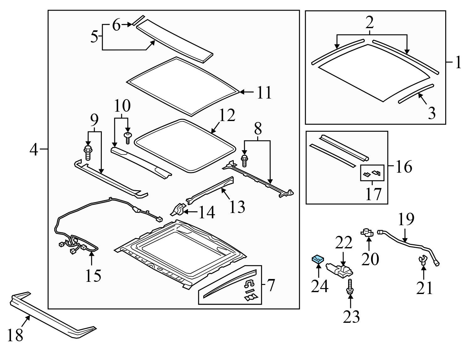 SUNROOF / SUN ROOF CONTROL MODULE