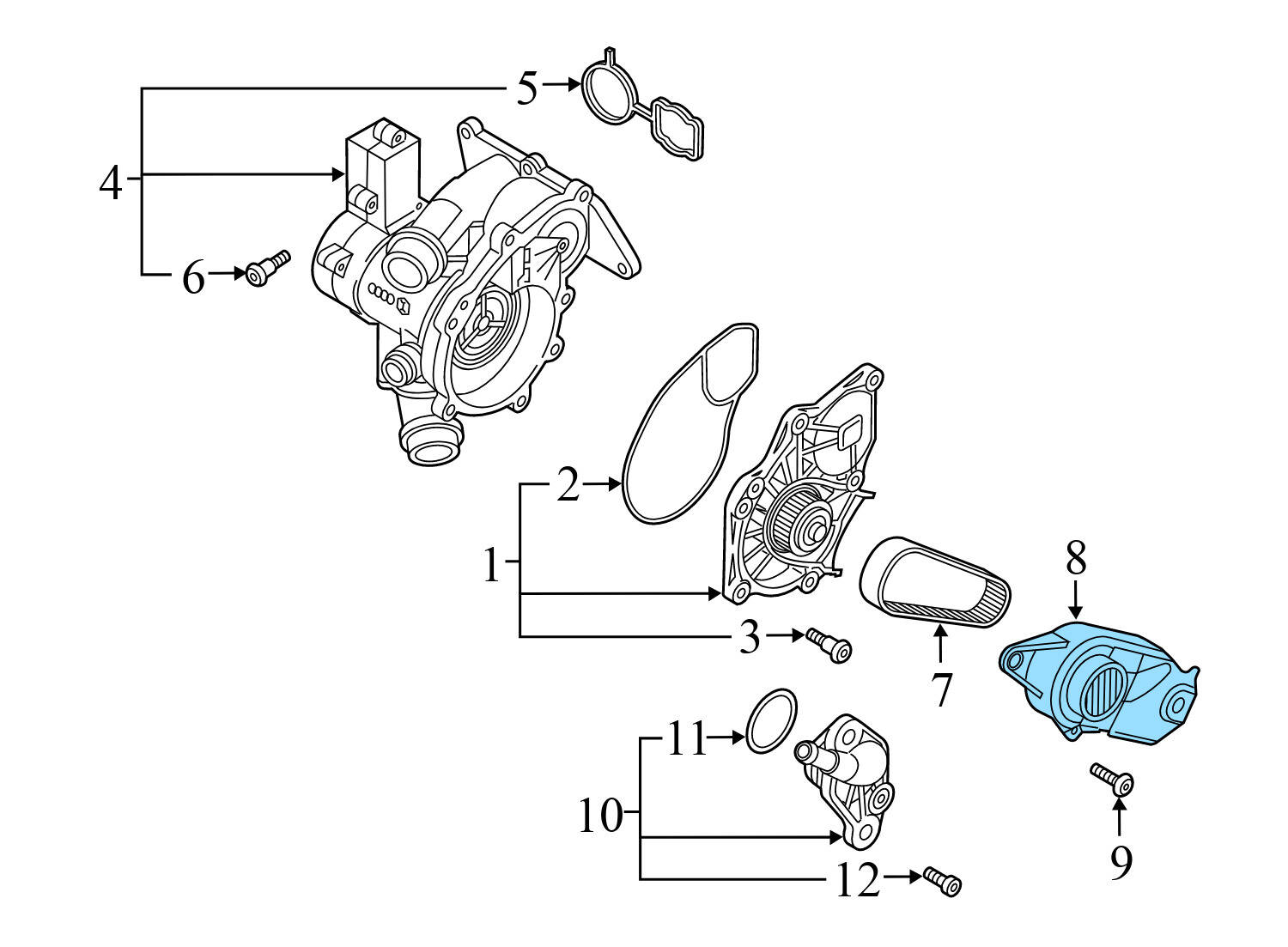 COOLANT / WATER PUMP BELT COVER